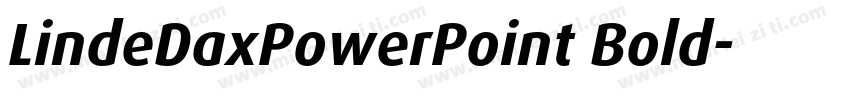 LindeDaxPowerPoint Bold字体转换